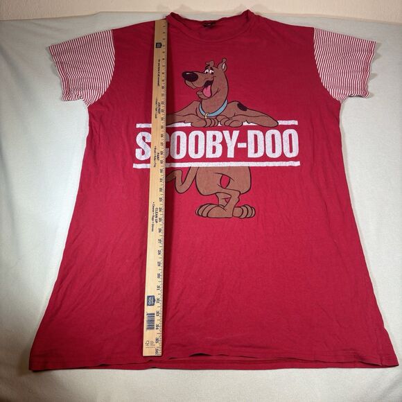 Vintage 90s Scooby Doo Sleep Shirt Womens OSFA  Double Sided Hanna Barbera CN - Picture 12 of 13
